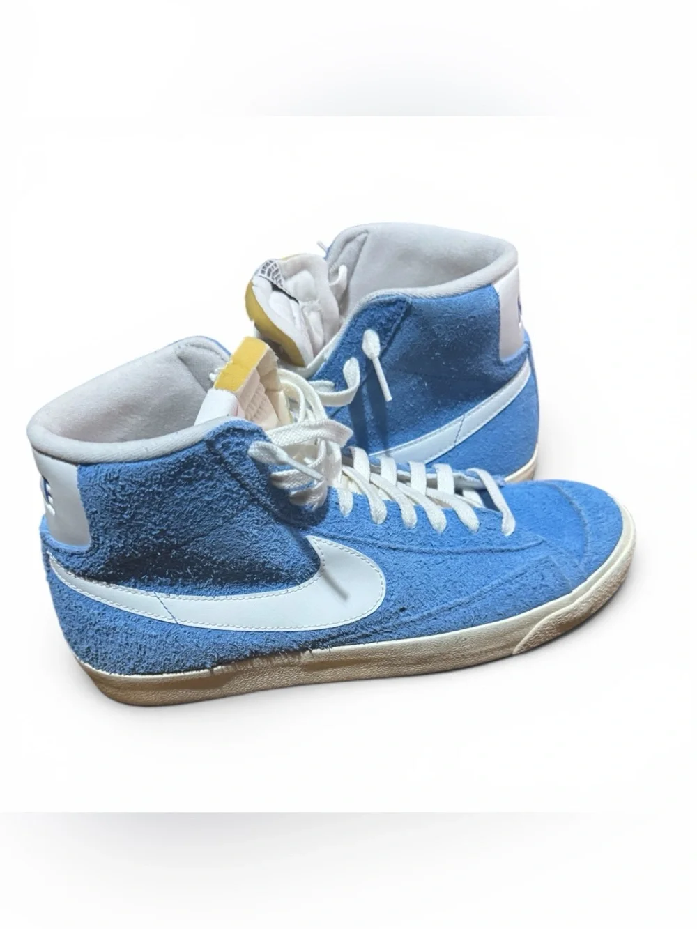 Nike Blazer Mid 77 Premium Suede Sneakers in University Blue White